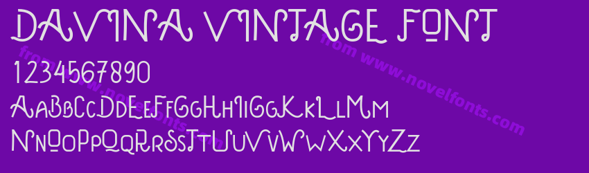 DAVINA VINTAGE FONTPreview DAVINA VINTAGE FONTPreview