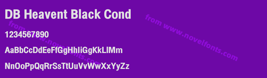 DB Heavent Black CondPreview DB Heavent Black CondPreview
