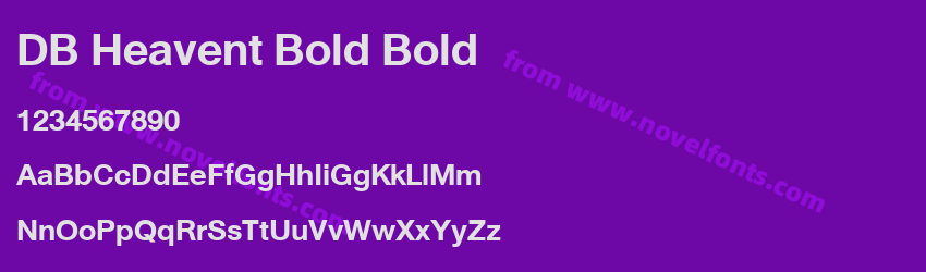 DB Heavent Bold BoldPreview DB Heavent Bold BoldPreview