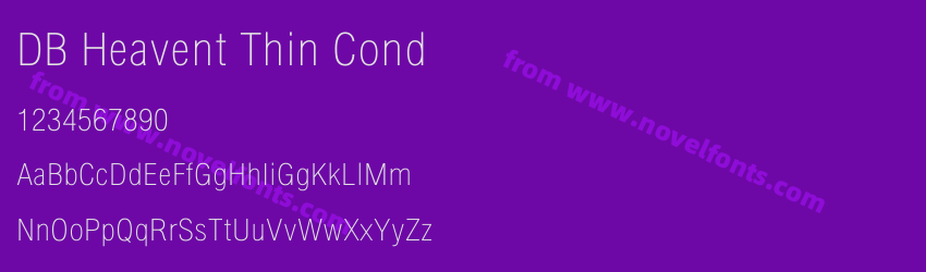DB Heavent Thin CondPreview DB Heavent Thin CondPreview