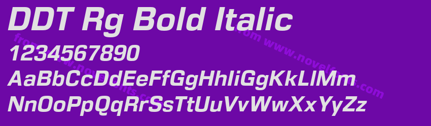 DDT Rg Bold ItalicPreview