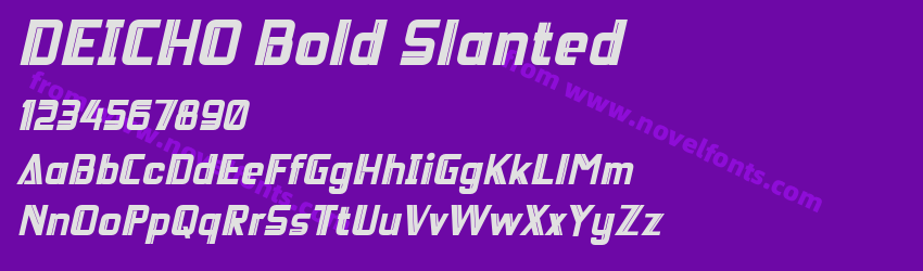 DEICHO Bold SlantedPreview DEICHO Bold SlantedPreview