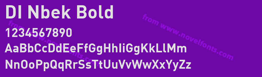 DI Nbek BoldPreview DI Nbek BoldPreview