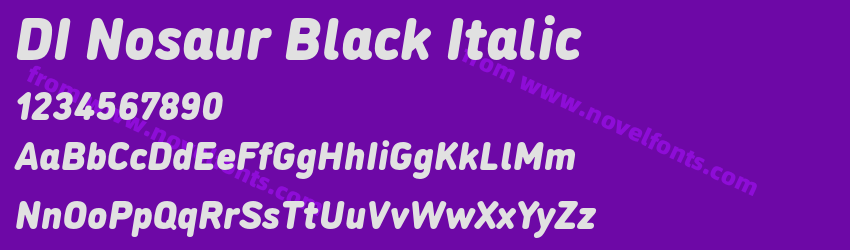 DI Nosaur Black ItalicPreview DI Nosaur Black ItalicPreview