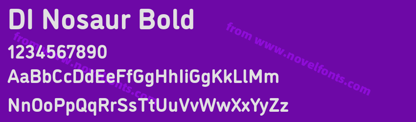 DI Nosaur BoldPreview DI Nosaur BoldPreview