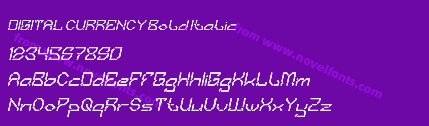 DIGITAL CURRENCY Bold ItalicPreview DIGITAL CURRENCY Bold ItalicPreview
