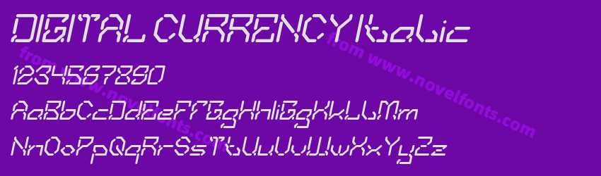 DIGITAL CURRENCY ItalicPreview DIGITAL CURRENCY ItalicPreview
