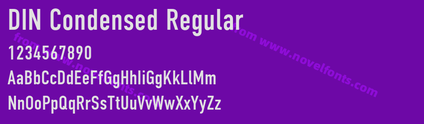 DIN Condensed RegularPreview DIN Condensed RegularPreview