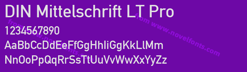 DIN Mittelschrift LT ProPreview DIN Mittelschrift LT ProPreview