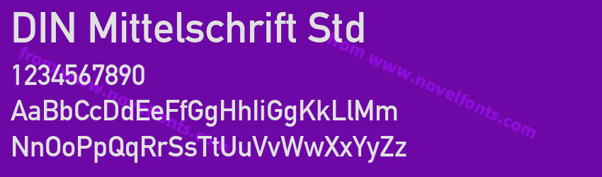 DIN Mittelschrift StdPreview DIN Mittelschrift StdPreview