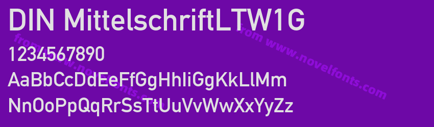 DIN MittelschriftLTW1GPreview DIN MittelschriftLTW1GPreview