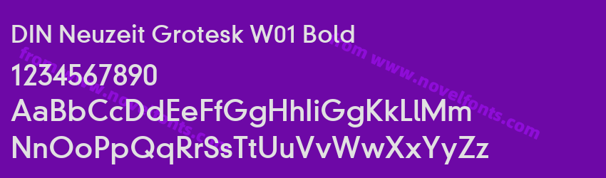 DIN Neuzeit Grotesk W01 BoldPreview DIN Neuzeit Grotesk W01 BoldPreview