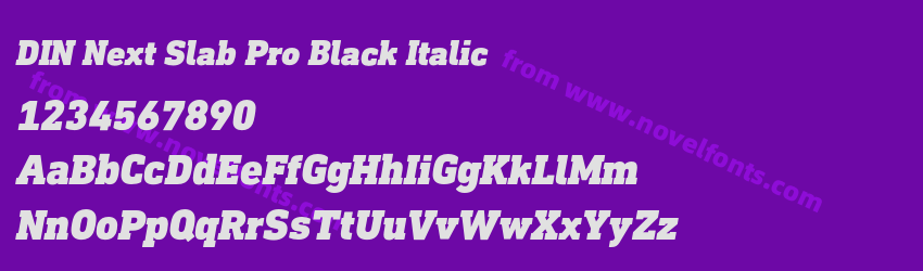 DIN Next Slab Pro Black ItalicPreview DIN Next Slab Pro Black ItalicPreview