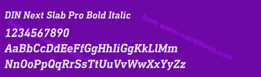 DIN Next Slab Pro Bold ItalicPreview DIN Next Slab Pro Bold ItalicPreview
