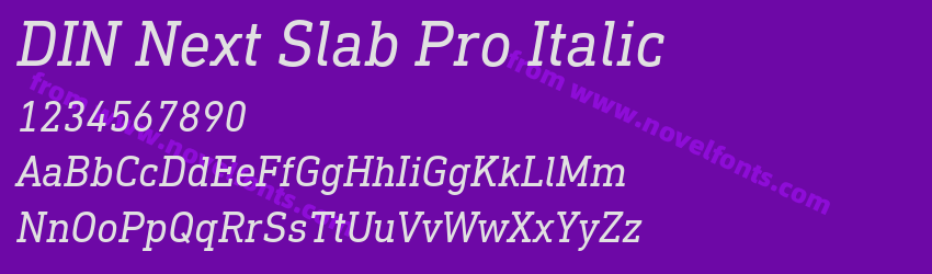 DIN Next Slab Pro ItalicPreview DIN Next Slab Pro ItalicPreview