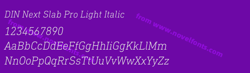 DIN Next Slab Pro Light ItalicPreview DIN Next Slab Pro Light ItalicPreview