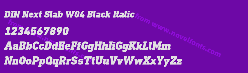 DIN Next Slab W04 Black ItalicPreview