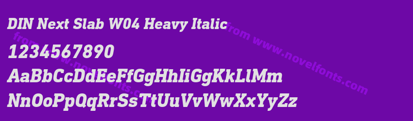 DIN Next Slab W04 Heavy ItalicPreview DIN Next Slab W04 Heavy ItalicPreview