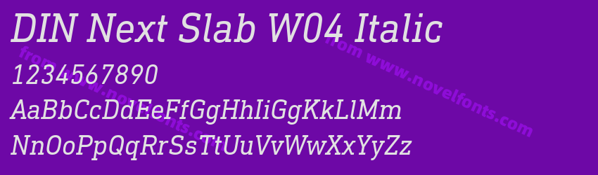 DIN Next Slab W04 ItalicPreview DIN Next Slab W04 ItalicPreview
