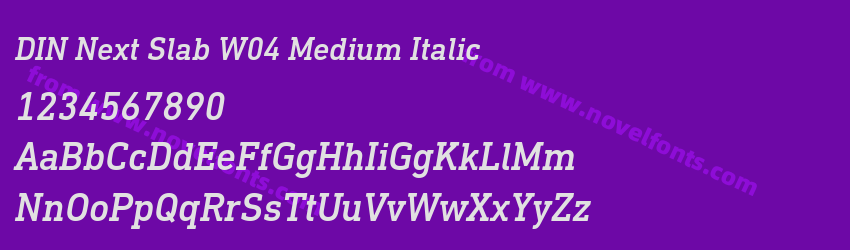 DIN Next Slab W04 Medium ItalicPreview DIN Next Slab W04 Medium ItalicPreview
