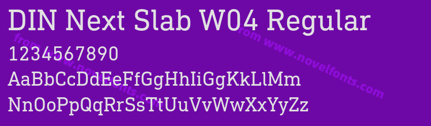 DIN Next Slab W04 RegularPreview DIN Next Slab W04 RegularPreview