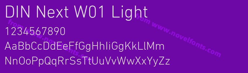 DIN Next W01 LightPreview DIN Next W01 LightPreview