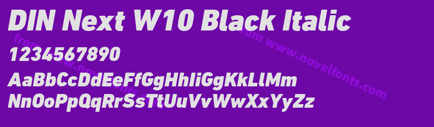 DIN Next W10 Black ItalicPreview DIN Next W10 Black ItalicPreview