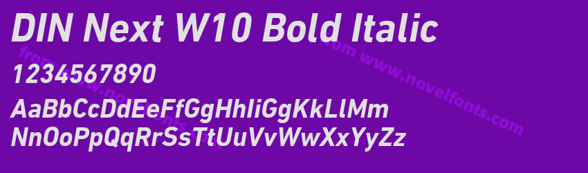 DIN Next W10 Bold ItalicPreview DIN Next W10 Bold ItalicPreview