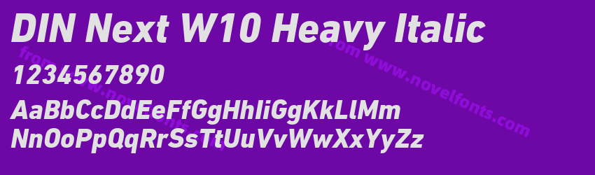 DIN Next W10 Heavy ItalicPreview DIN Next W10 Heavy ItalicPreview