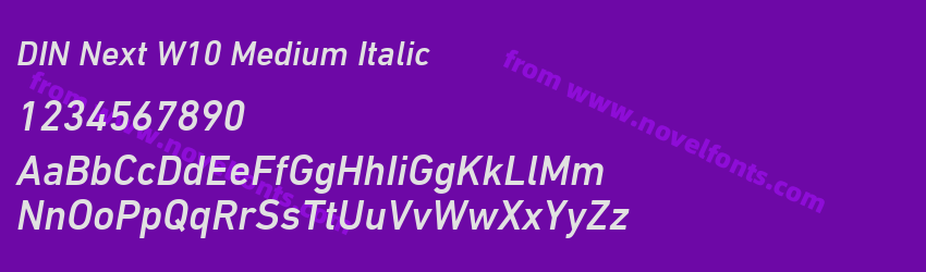 DIN Next W10 Medium ItalicPreview DIN Next W10 Medium ItalicPreview