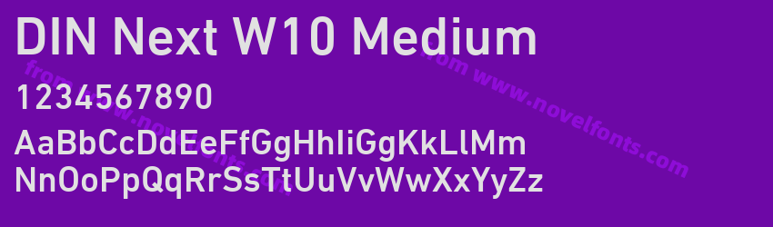 DIN Next W10 MediumPreview DIN Next W10 MediumPreview