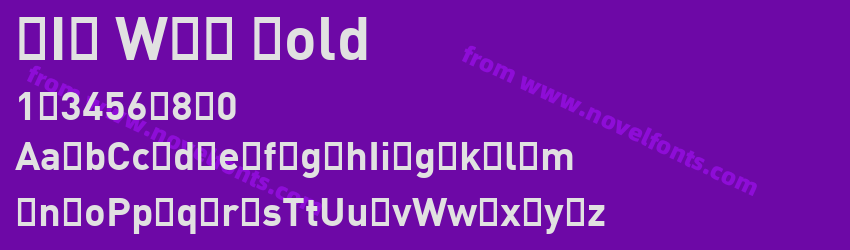 DIN WXX BoldPreview