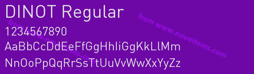 DINOT RegularPreview DINOT RegularPreview