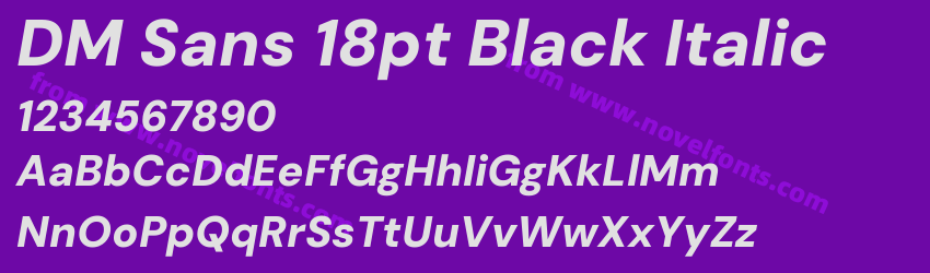 DM Sans 18pt Black ItalicPreview DM Sans 18pt Black ItalicPreview