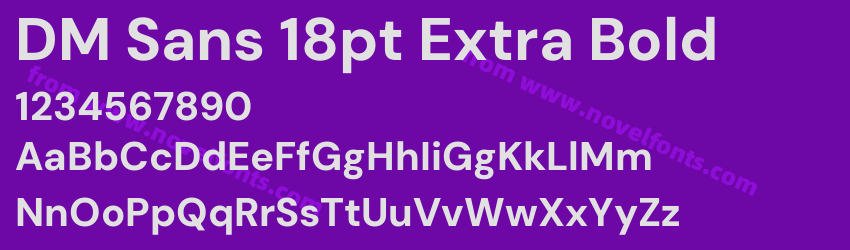 DM Sans 18pt Extra BoldPreview