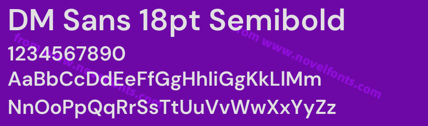 DM Sans 18pt SemiboldPreview DM Sans 18pt SemiboldPreview