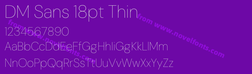 DM Sans 18pt ThinPreview DM Sans 18pt ThinPreview