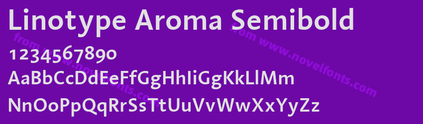 Linotype Aroma SemiboldPreview