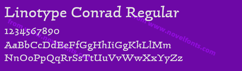 Linotype Conrad RegularPreview