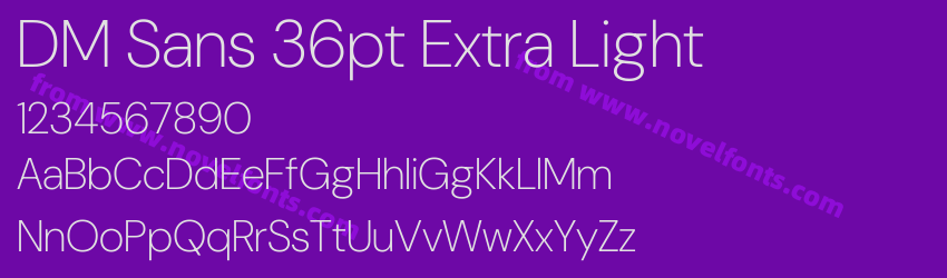 DM Sans 36pt Extra LightPreview DM Sans 36pt Extra LightPreview