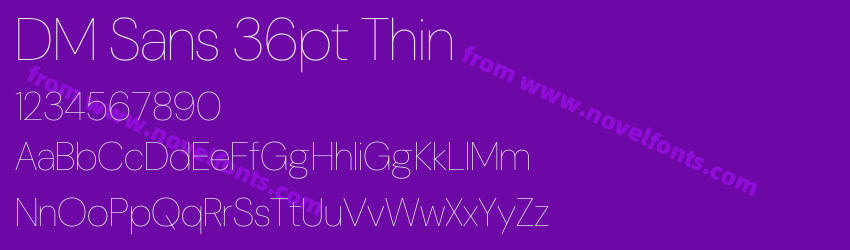 DM Sans 36pt ThinPreview DM Sans 36pt ThinPreview