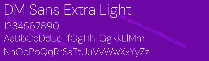 DM Sans Extra LightPreview DM Sans Extra LightPreview