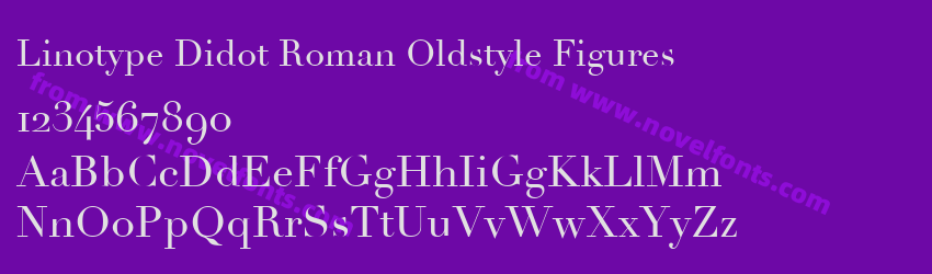 Linotype Didot Roman Oldstyle FiguresPreview