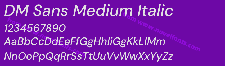 DM Sans Medium ItalicPreview DM Sans Medium ItalicPreview