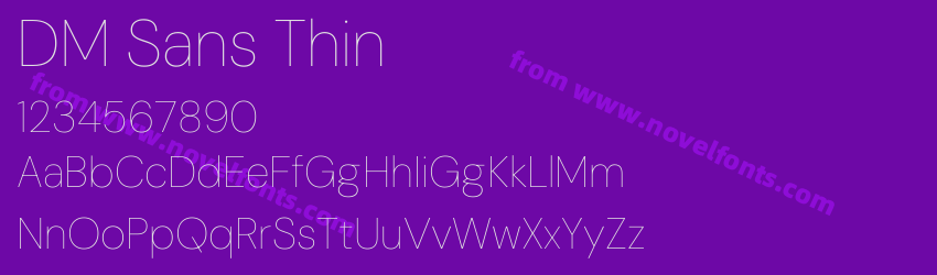 DM Sans ThinPreview DM Sans ThinPreview