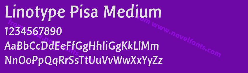 Linotype Pisa MediumPreview