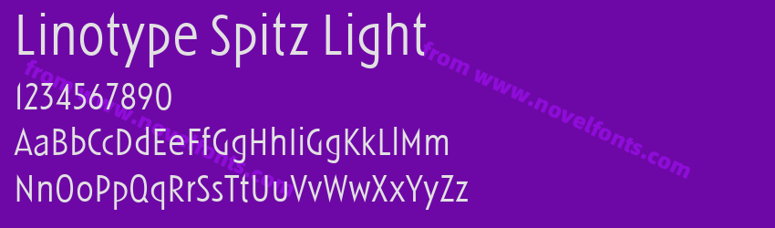 Linotype Spitz LightPreview