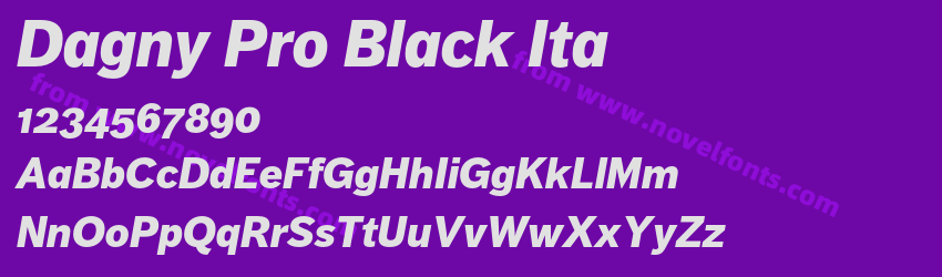 Dagny Pro Black ItaPreview Dagny Pro Black ItaPreview