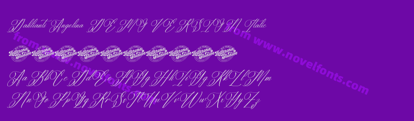 Dahlianti Angelina DEMO VERSION ItalicPreview Dahlianti Angelina DEMO VERSION ItalicPreview
