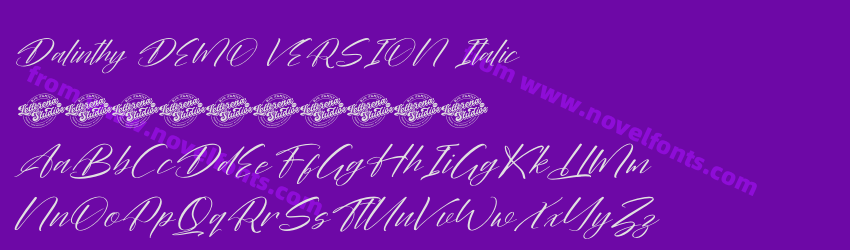 Dalinthy DEMO VERSION ItalicPreview Dalinthy DEMO VERSION ItalicPreview